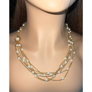 Multi strand Pearl Necklace